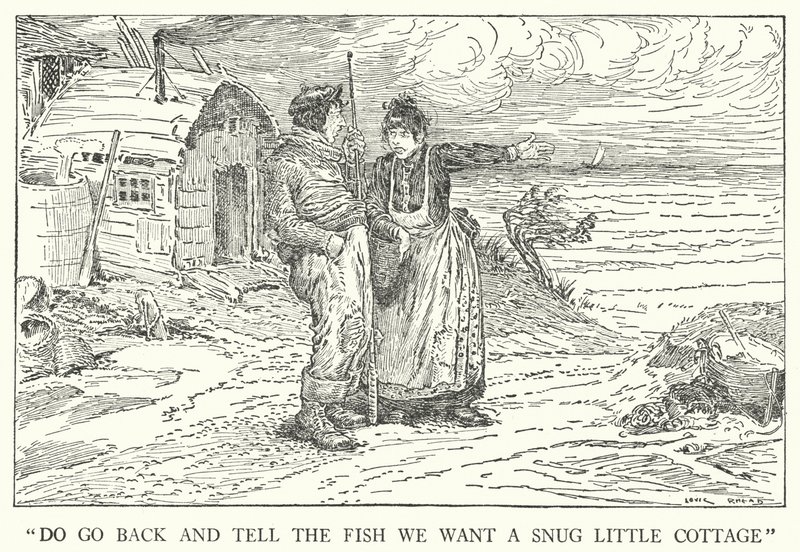 "Vuelve y dile al pez que queremos una acogedora casita" de Louis John Rhead