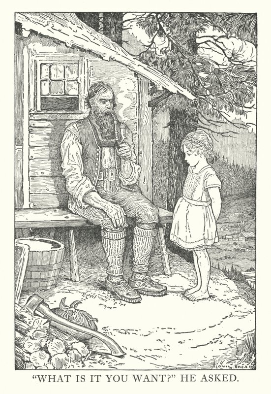 Ilustración para Heidi de Johanna Spyri (litografía) de Louis John Rhead