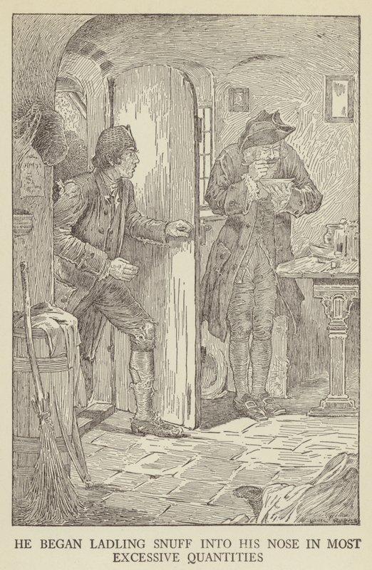 Ilustración de Secuestrado por Robert Louis Stevenson de Louis John Rhead
