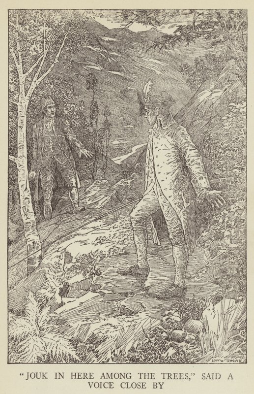 Ilustración de Secuestrado por Robert Louis Stevenson de Louis John Rhead