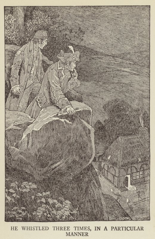 Ilustración de Secuestrado por Robert Louis Stevenson de Louis John Rhead