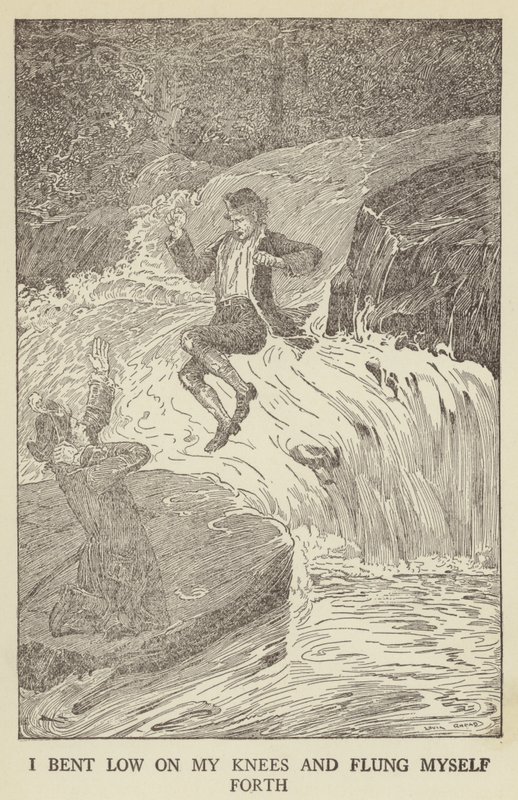 Ilustración de Secuestrado por Robert Louis Stevenson de Louis John Rhead