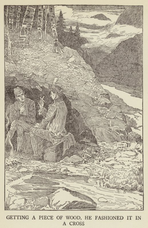 Ilustración de Secuestrado por Robert Louis Stevenson de Louis John Rhead