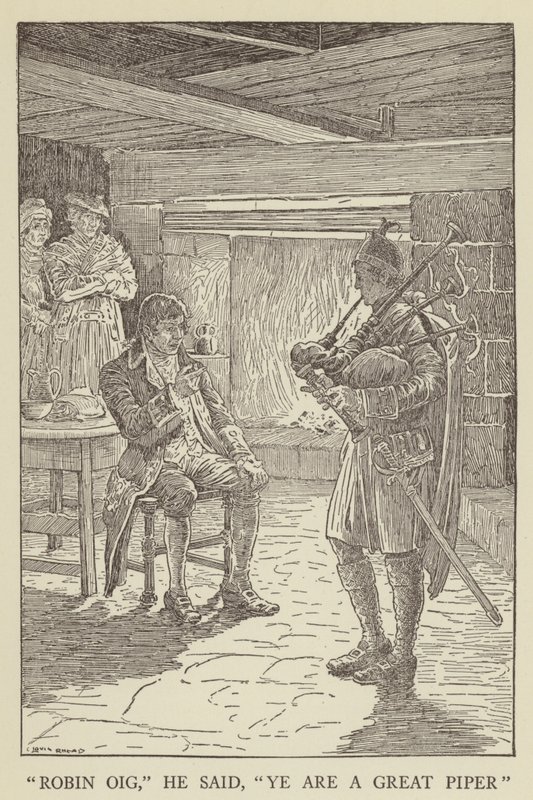 Ilustración de Secuestrado por Robert Louis Stevenson de Louis John Rhead