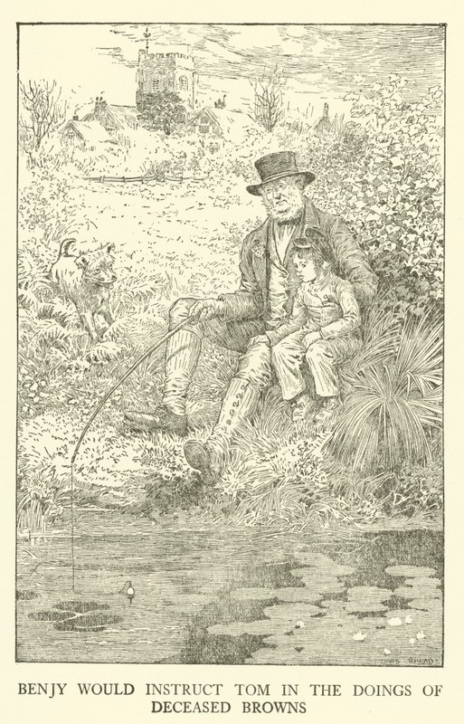 Ilustración para los Días de Escuela de Tom Brown de Louis John Rhead