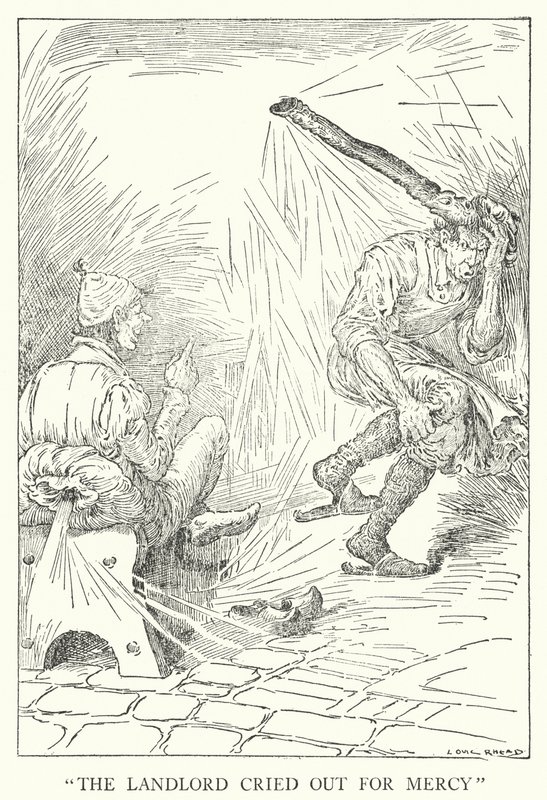 "El casero gritó pidiendo misericordia" de Louis John Rhead