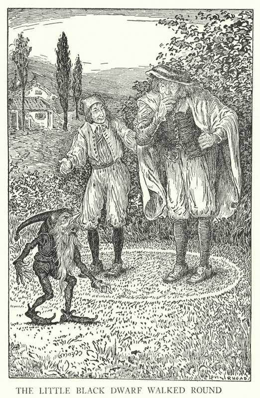 El pequeño enano negro caminó alrededor de Louis John Rhead
