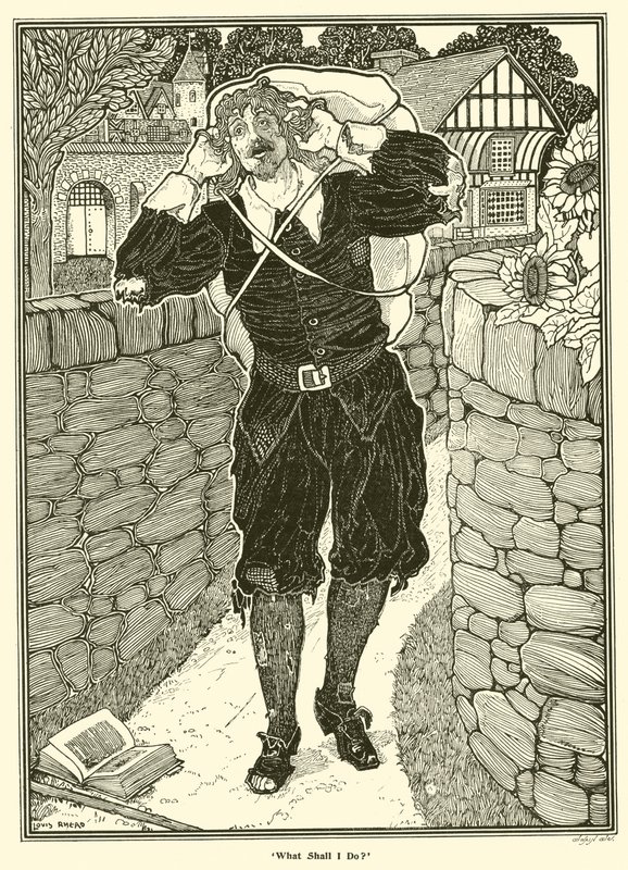 ¿Qué debo hacer? (grabado) de Louis John Rhead
