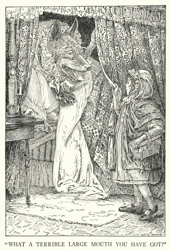 "¡Qué boca tan grande tienes!" de Louis John Rhead