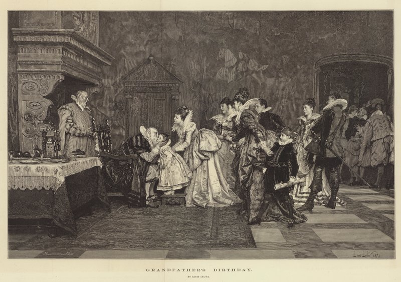 Cumpleaños del abuelo de Alexandre Louis Leloir