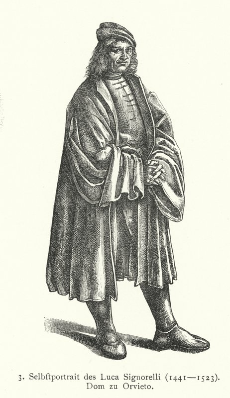 Autorretrato del artista renacentista italiano Luca Signorelli de Luca Signorelli