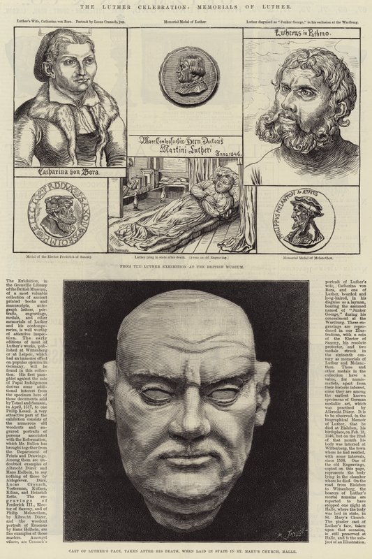 La celebración de Lutero, Memoriales de Lutero de Lucas Cranach the Younger