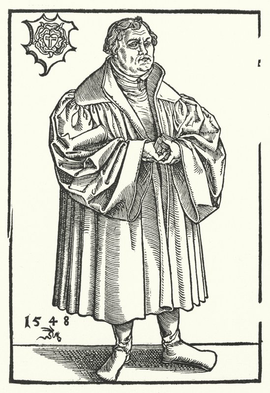 Reformador protestante alemán Martín Lutero en su vida posterior de Lucas the Elder (after) Cranach