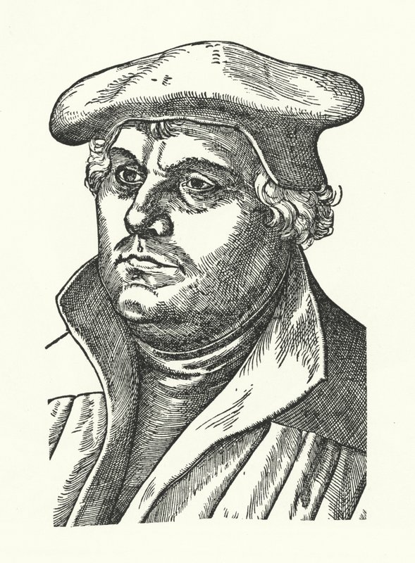 Martín Lutero, reformador protestante alemán de Lucas the Elder (after) Cranach
