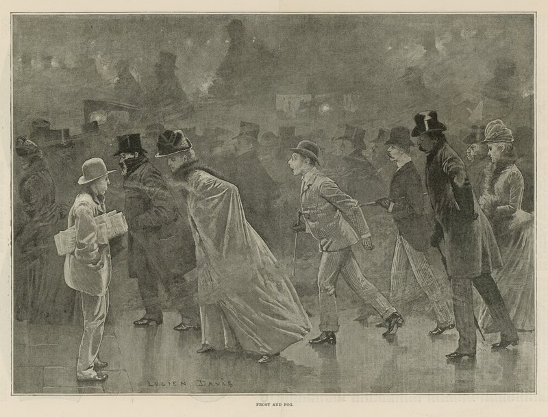 Escarcha y niebla (litografía) de Lucien Davis