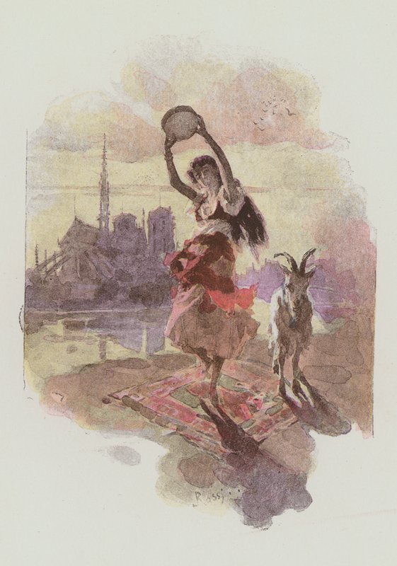 Ilustración para Notre-Dame De París de Victor Hugo de Lucius Rossi