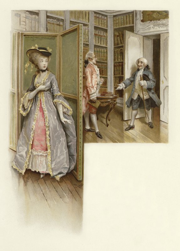 Ilustración para La escuela del escándalo de Lucius Rossi