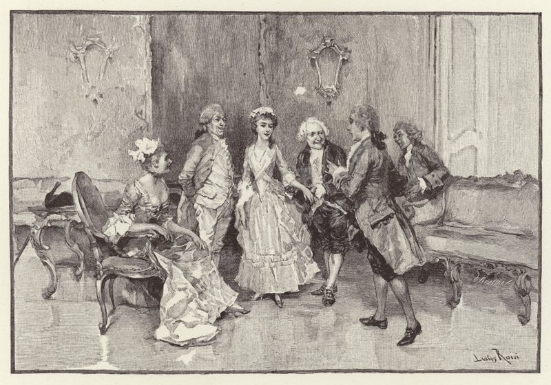 Ilustración para La escuela del escándalo de Lucius Rossi