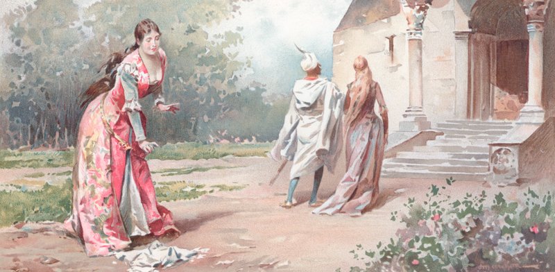 Ilustración para Otelo de Shakespeare de Ludovico Marchetti