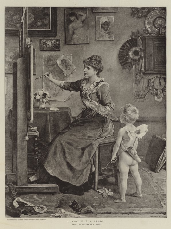 Cupido en el estudio de Ludwig Knaus
