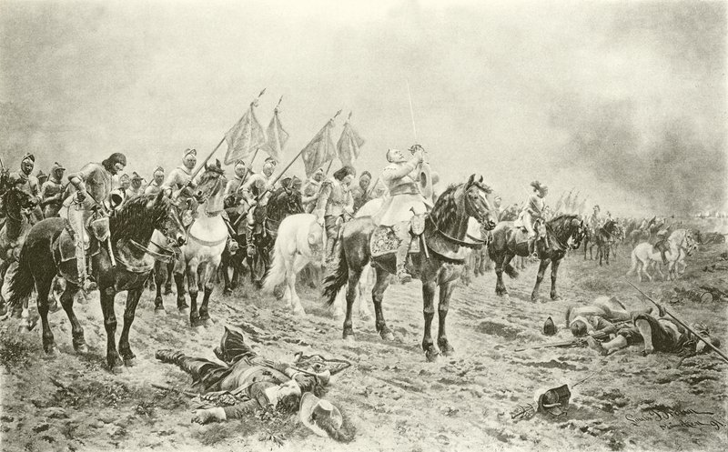 Gustavo Adolfo antes de la batalla de Lützen de Ludwig Braun