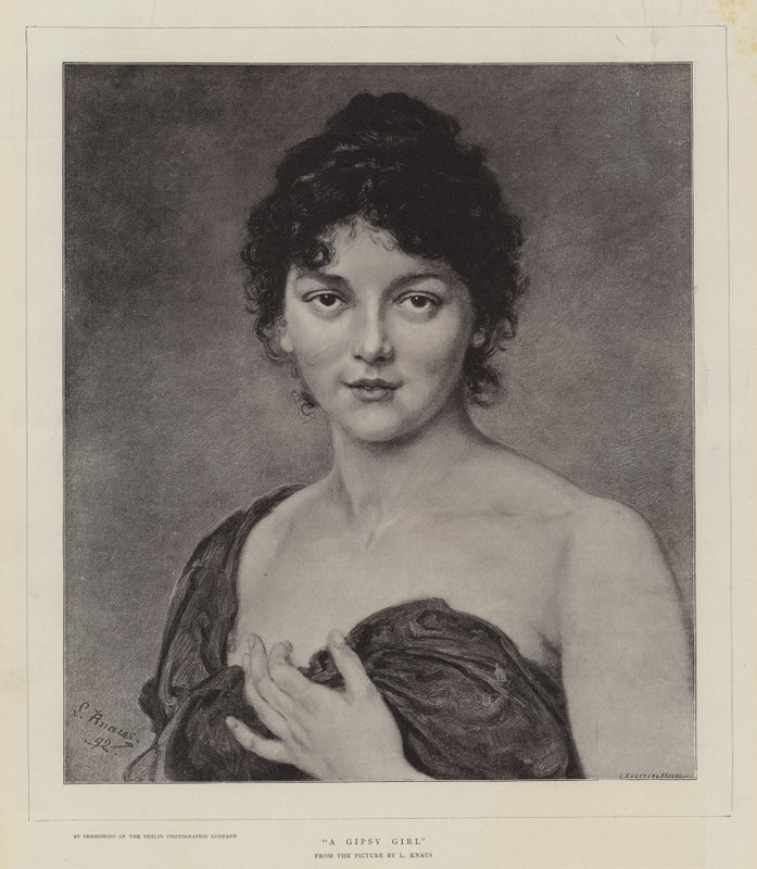 Una chica gitana de Ludwig Knaus