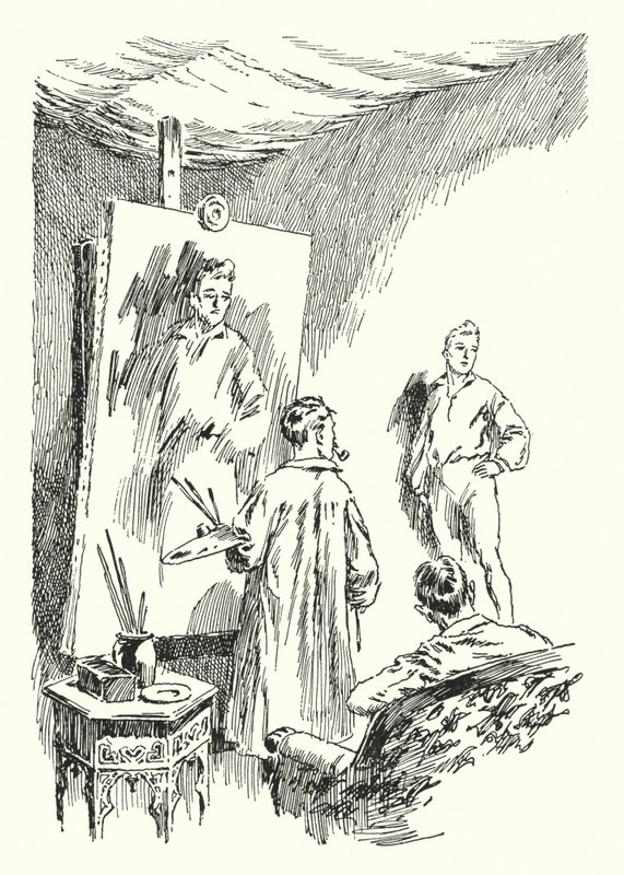Ilustración para El Retrato de Dorian Gray de Oscar Wilde de Lui Trugo