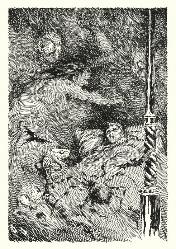 Ilustración para El retrato de Dorian Gray de Oscar Wilde de Lui Trugo