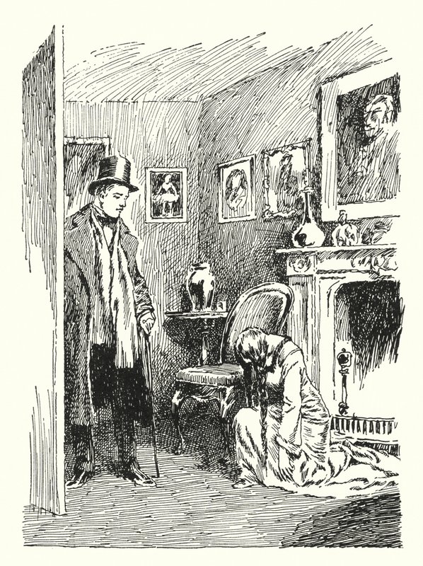 Ilustración para El retrato de Dorian Gray de Oscar Wilde de Lui Trugo