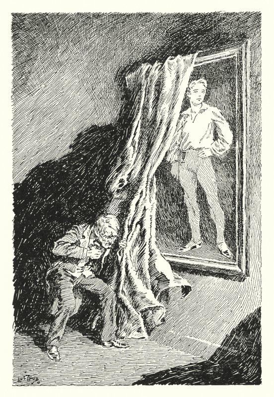 Ilustración para El retrato de Dorian Gray de Oscar Wilde de Lui Trugo