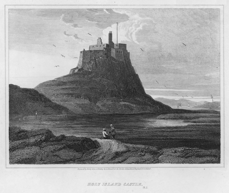 Castillo de Holy Island de Luke (after) Clennell