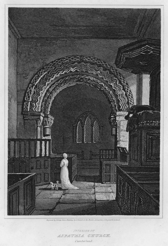 Interior de la Iglesia de Aspatria, Cumberland de Luke (after) Clennell