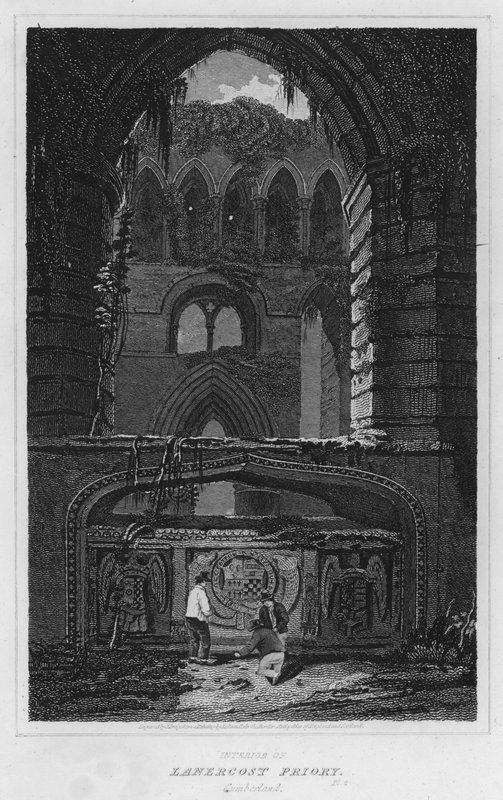 Interior del priorato de Lanercost, Cumberland de Luke (after) Clennell