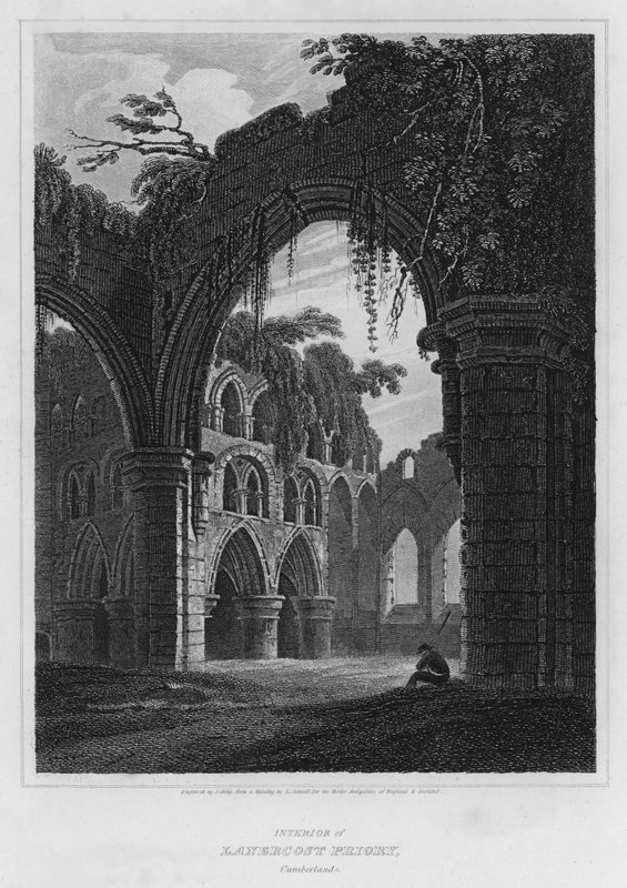 Interior del Priorato de Lanercost, Cumberland de Luke (after) Clennell