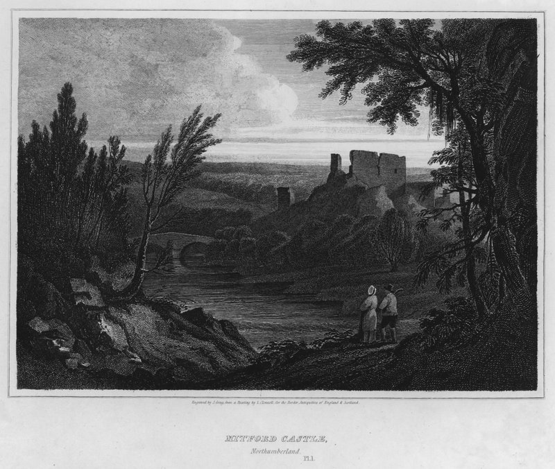 Castillo de Mitford, Northumberland de Luke (after) Clennell