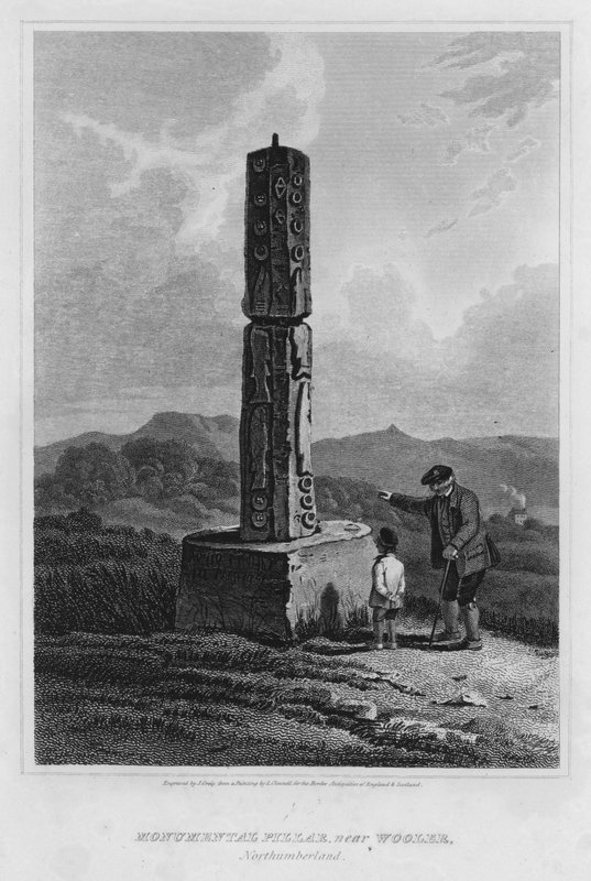 Pilar monumental, cerca de Wooler, Northumberland de Luke (after) Clennell