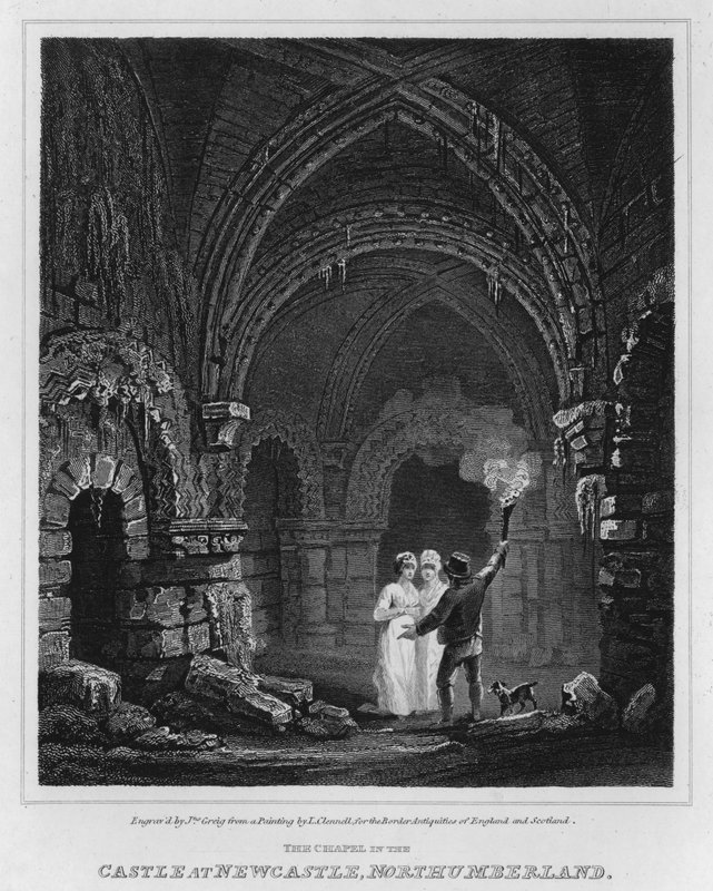 La capilla en el castillo de Newcastle, Northumberland de Luke (after) Clennell