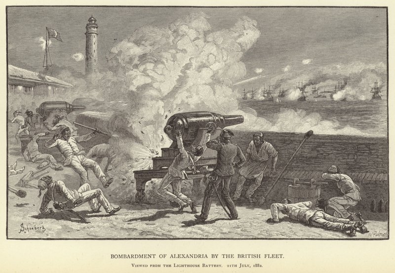 Bombardeo de Alejandría por la flota británica de M. Schonberg