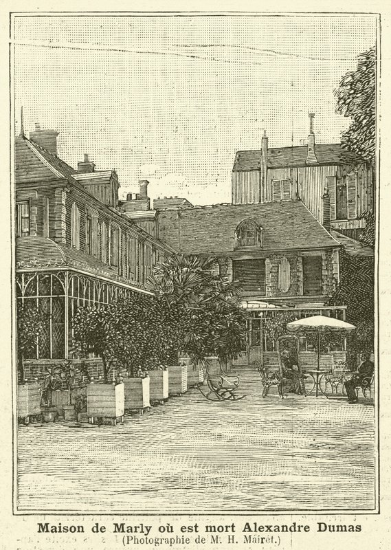 Casa en Marly donde murió el autor francés Alexandre Dumas el Joven de Mairet