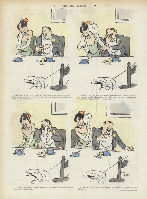 Ilustración para Le Rire de Marcel Amable O.L. Capy