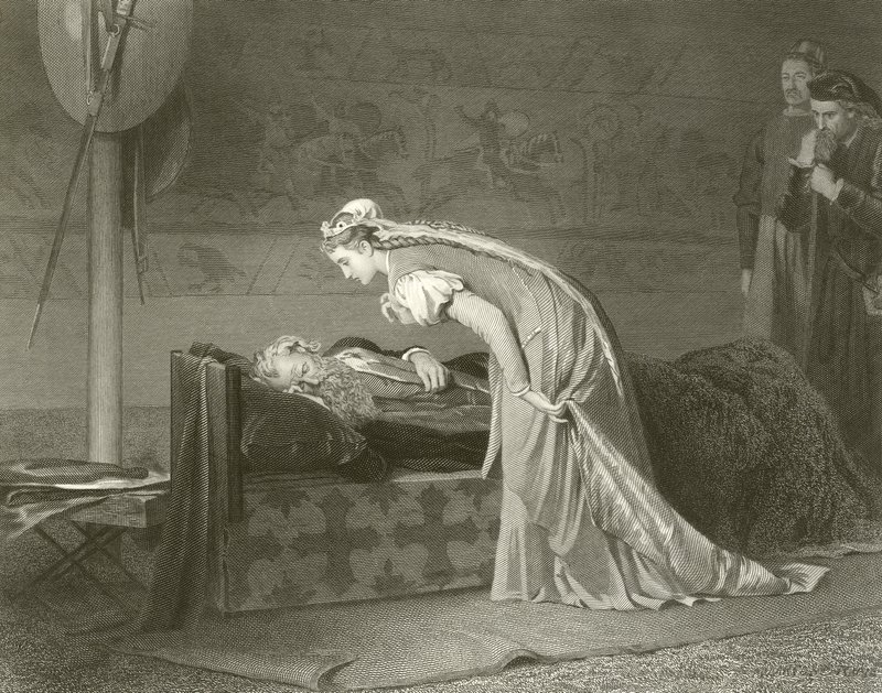 Lear y Cordelia de Marcus Stone