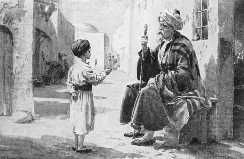 Firdausi oye que le repiten sus propios versos (lito) de Margaret (after) Dovaston