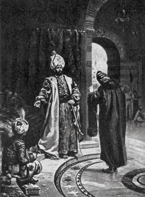 Joseph Nasi ante Selim (litografía) de Margaret (after) Dovaston