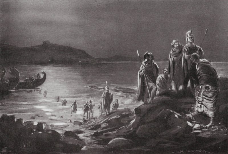 Regreso de los oligarcas a Samos (litografía) de Margaret (after) Dovaston
