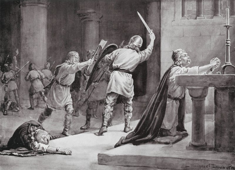 El asesinato de Knud el Santo de Margaret (after) Dovaston