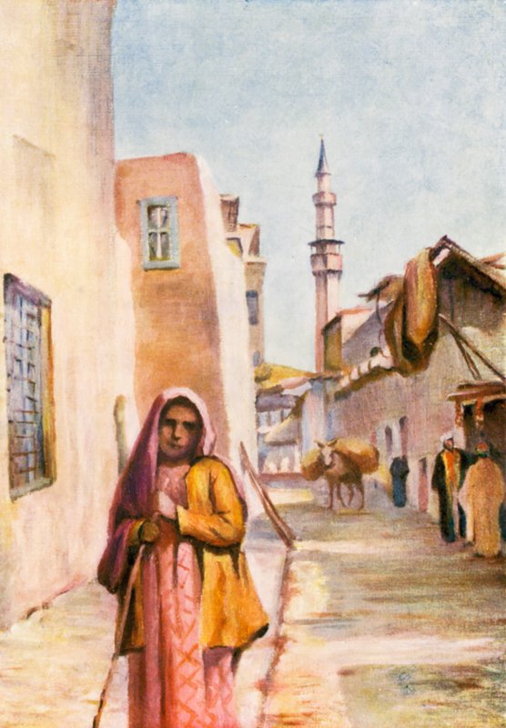 En Salehiyeh (litografía en color) de Margaret Thomas