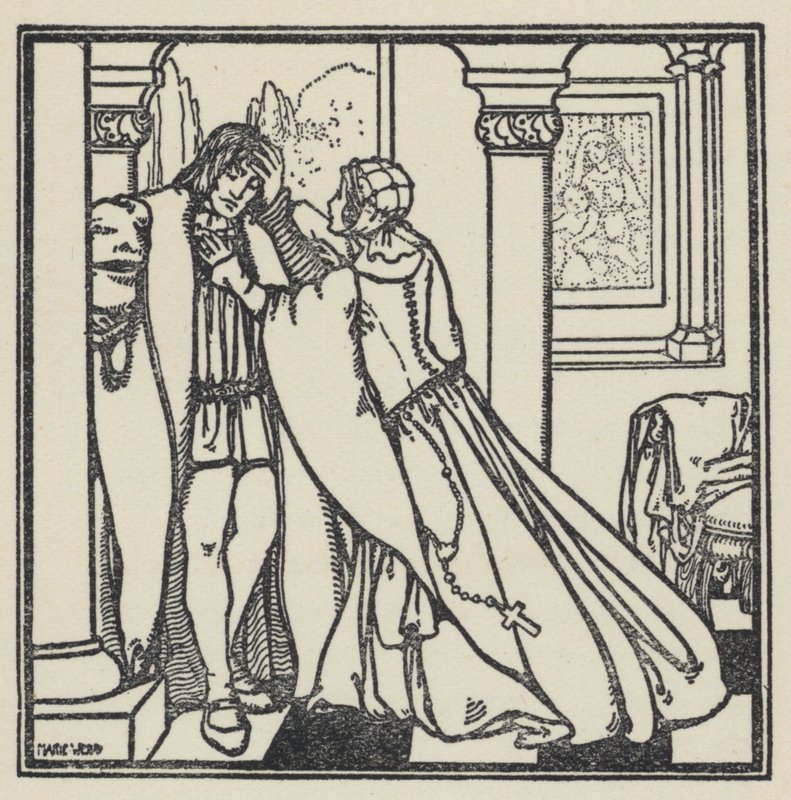 Ilustración para El sueño de Gerontius por el Cardenal Newman de Marie Preaud Webb