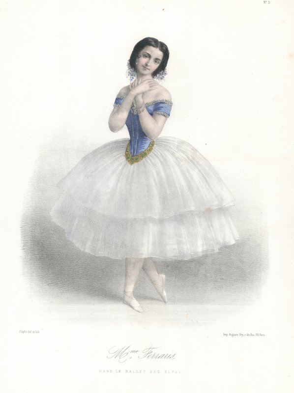La bailarina de ballet italiana Amalia Ferraris en el Ballet des Elfes en la Ópera de París, c.1860 de Marie Alexandre (after) Alophe
