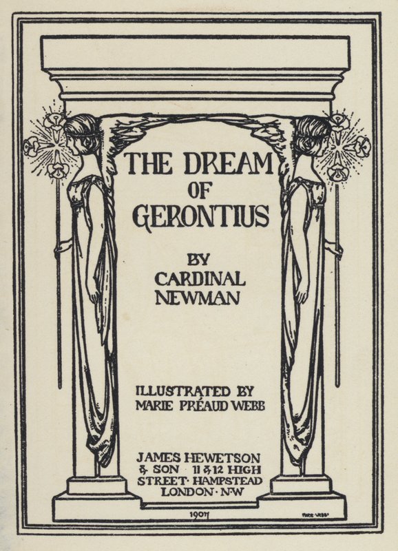 Ilustración para El Sueño de Gerontius de Cardenal Newman de Marie Preaud Webb