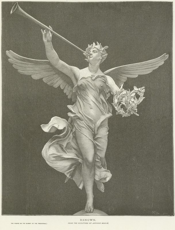 Alegoría de la fama de Marius Jean Antonin Mercie